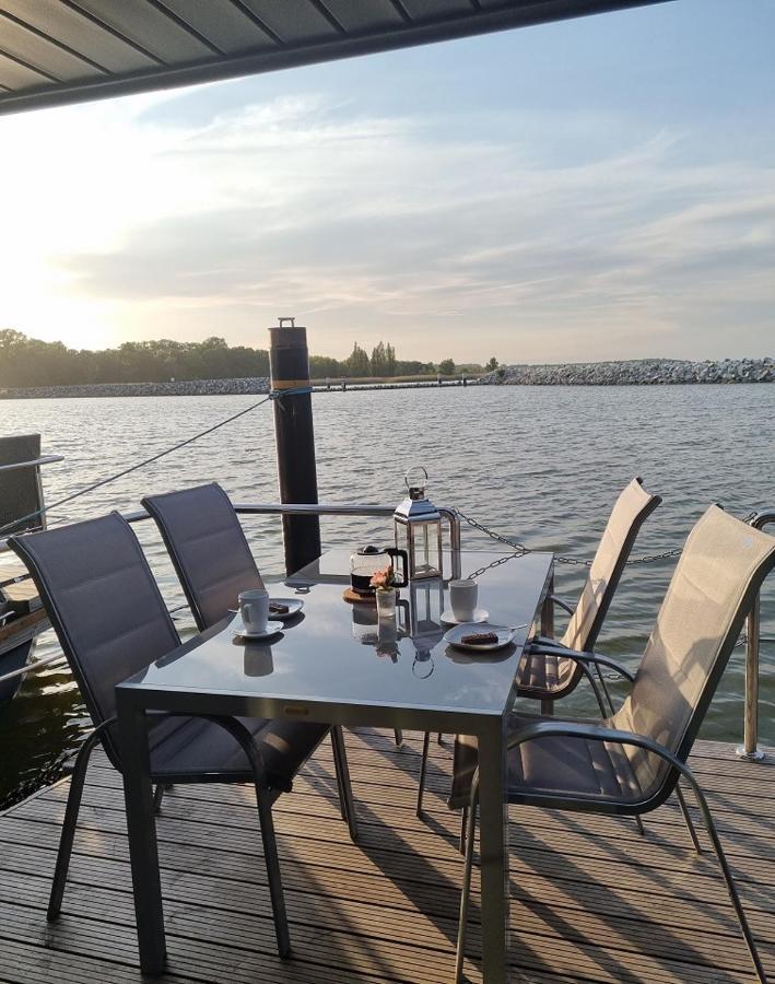 Hausboot Fjord Baltica Mit Dachterrasse In Barth Hotell Eksteriør bilde