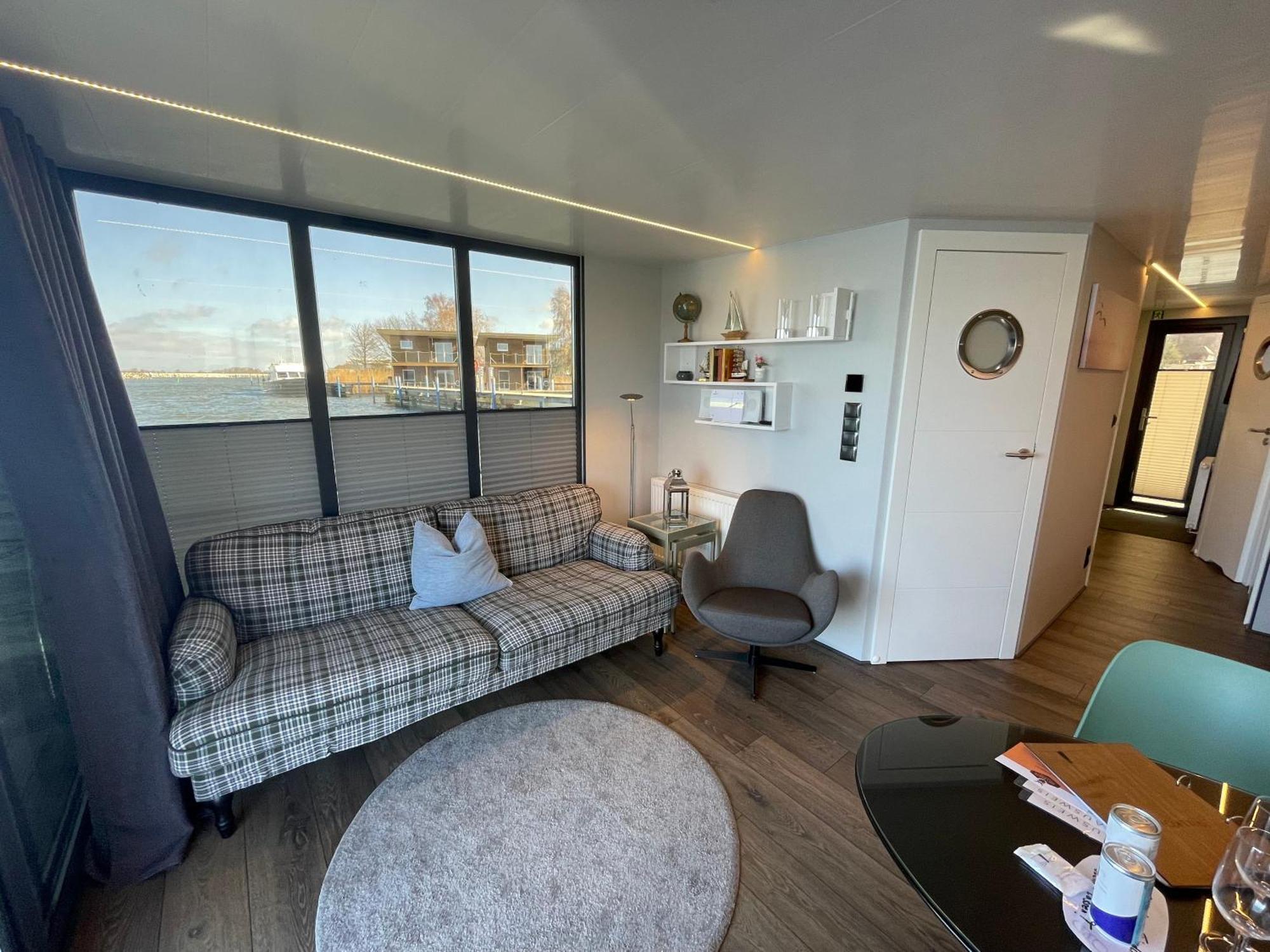 Hausboot Fjord Baltica Mit Dachterrasse In Barth Hotell Eksteriør bilde